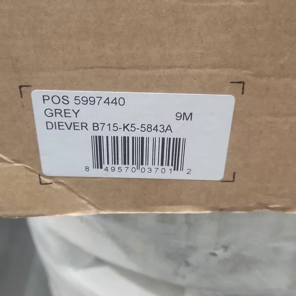 Men's Grey Leather Shoes - Picture 4 of 7